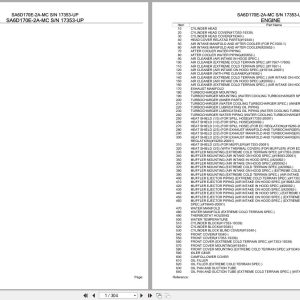 Komatsu Engine SA6D170E 2A MC 17353 UP Parts Catalog (1)