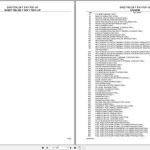 Komatsu Engine SA6D170E 2B 7 17001 UP Parts Catalog (1)