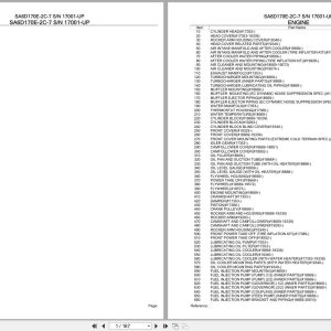 Komatsu Engine SA6D170E 2C 7 17001 UP Parts Catalog (1)