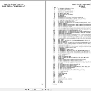Komatsu Engine SA6D170E 3A 7 310043 UP Parts Catalog (1)