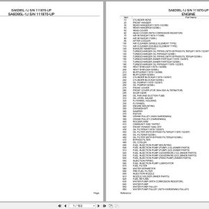 Komatsu Engine SA6D95L 1J 111870 UP Parts Catalog (1)