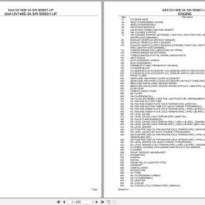 Komatsu Engine SAA12V140E 3A 500001 UP Parts Catalog (1)