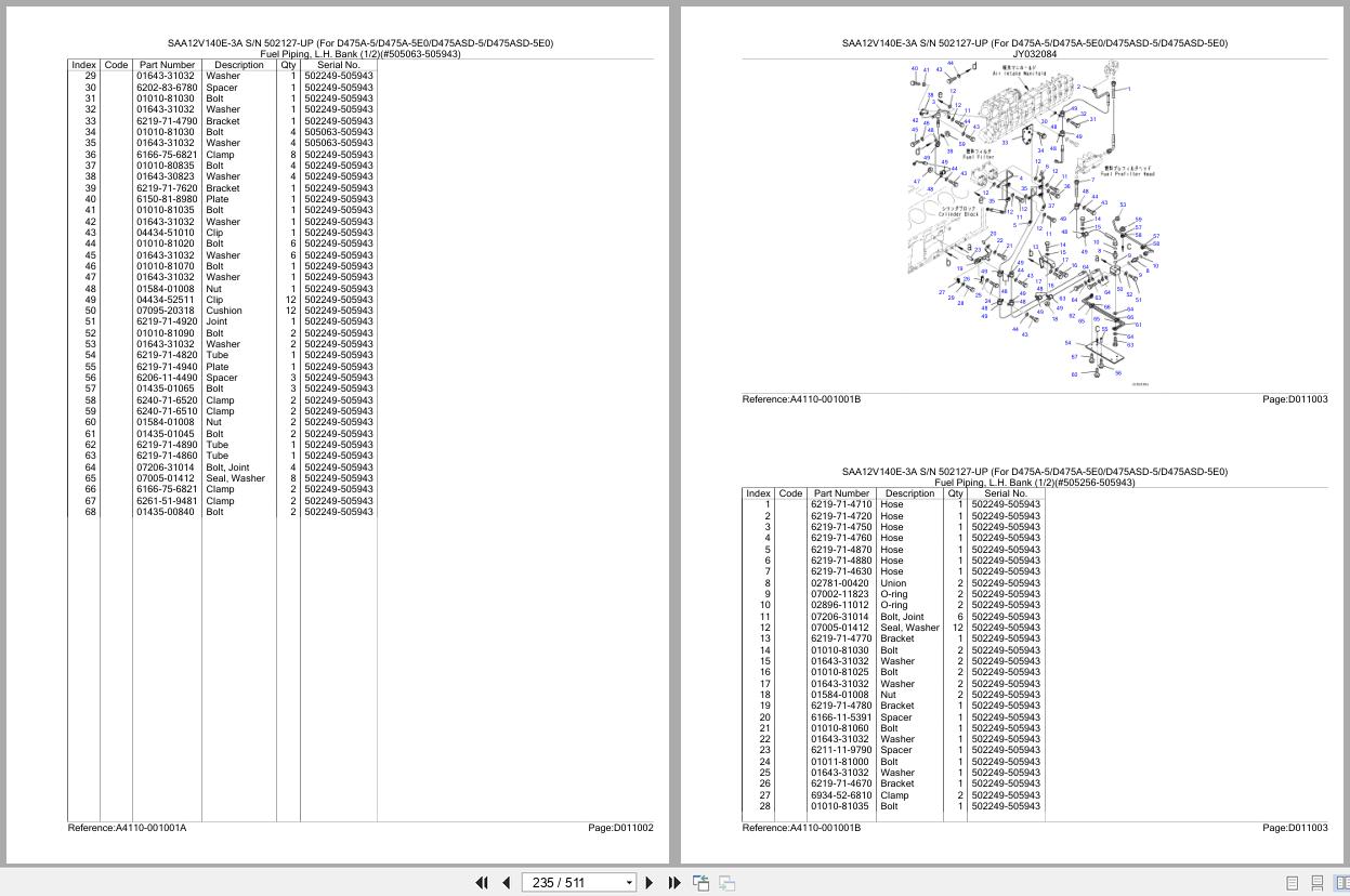Komatsu Engine SAA12V140E 3A 502127 UP Parts Catalog (2)