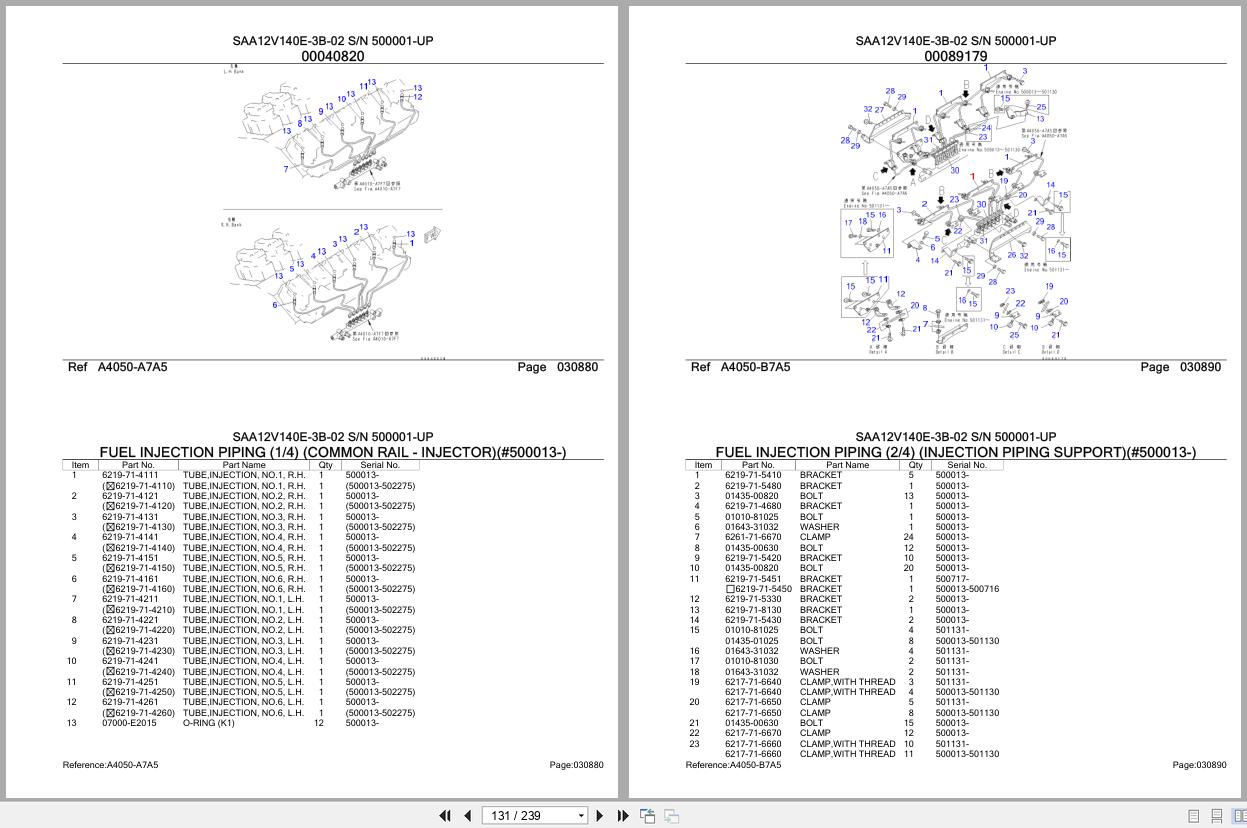 Komatsu Engine SAA12V140E 3B 02 500001 UP Parts Catalog (2)