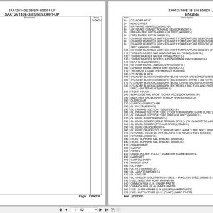 Komatsu Engine SAA12V140E 3B 500001 UP Parts Catalog (1)