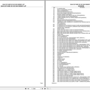 Komatsu Engine SAA12V140E 3C 02 500001 UP Parts Catalog (1)