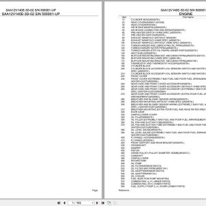 Komatsu Engine SAA12V140E 3D 02 500001 UP Parts Catalog (1)