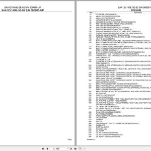 Komatsu Engine SAA12V140E 3E 02 500001 UP Parts Catalog (1)