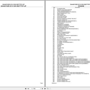 Komatsu Engine SAA4D102E 2C 5 26277757 UP Parts Catalog (1)