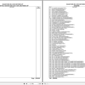 Komatsu Engine SAA4D102E 2E 4 26274903 UP Parts Catalog (1)