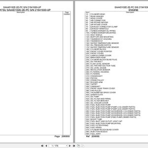 Komatsu Engine SAA4D102E 2E PC 21541930 UP Parts Catalog (1)