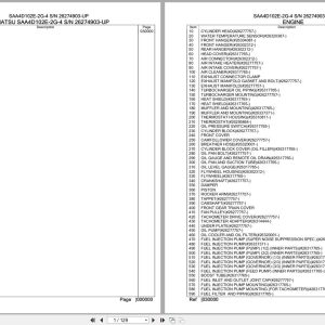 Komatsu Engine SAA4D102E 2G 4 26274903 UP Parts Catalog (1)