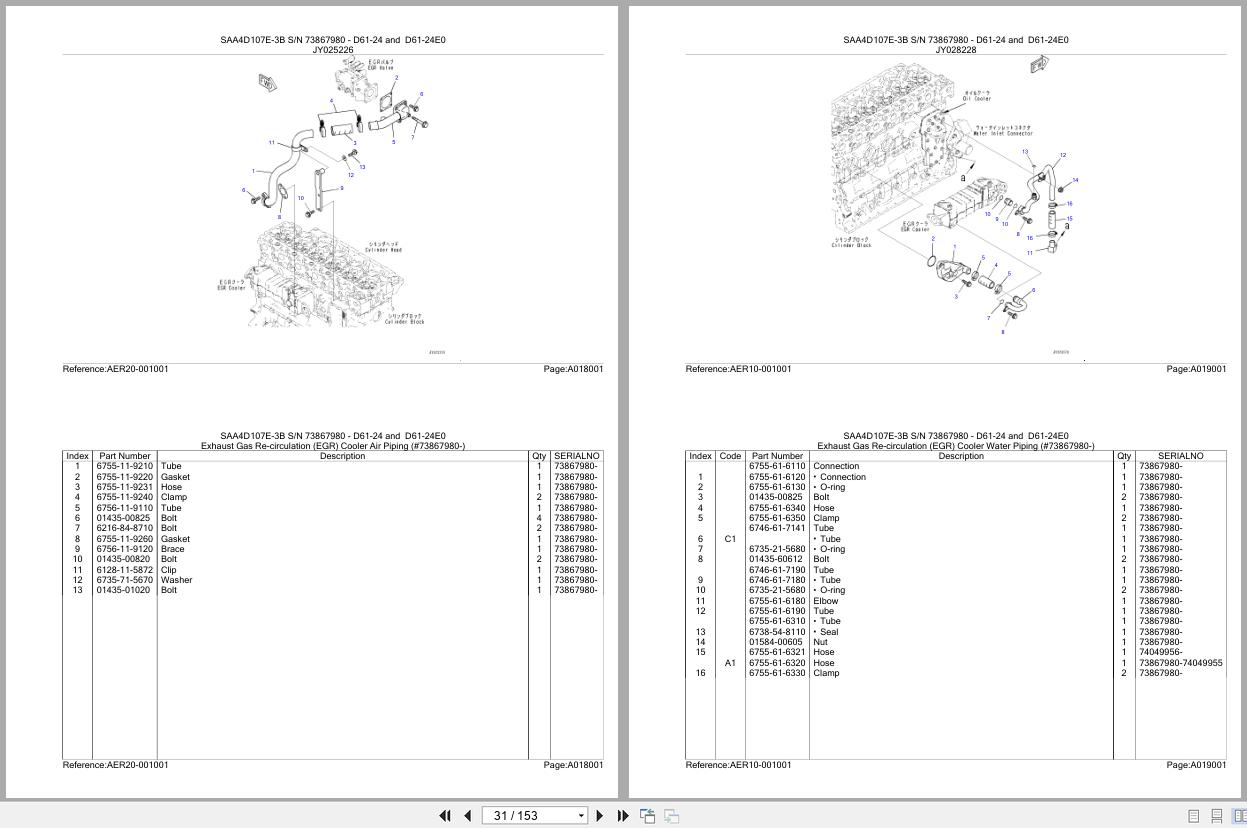 Komatsu Engine SAA4D107E 3B 73867980 Parts Catalog (2)