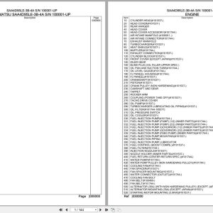 Komatsu Engine SAA4D95LE 3B 4A 100001 UP Parts Catalog (1)