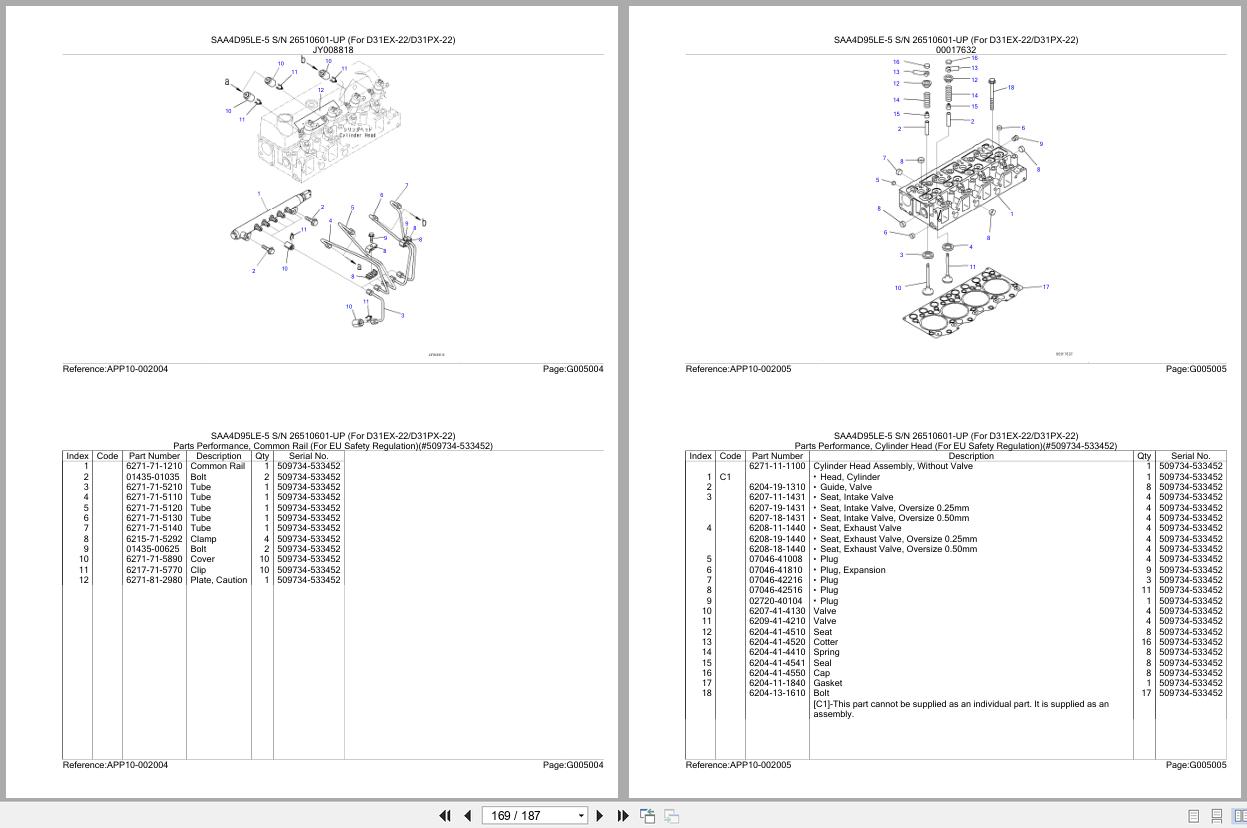 Komatsu Engine SAA4D95LE 5 26510601 UP Parts Catalog (2)