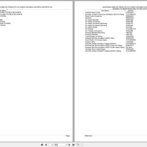 Komatsu Engine SAA4D95LE 6BB 700004 UP Parts Catalog (1)