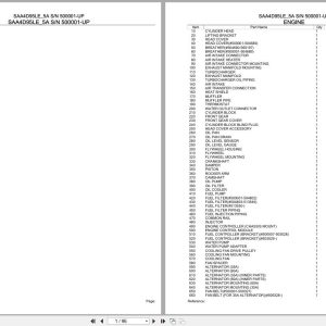Komatsu Engine SAA4D95LE 5A 500001 UP Parts Catalog (1)