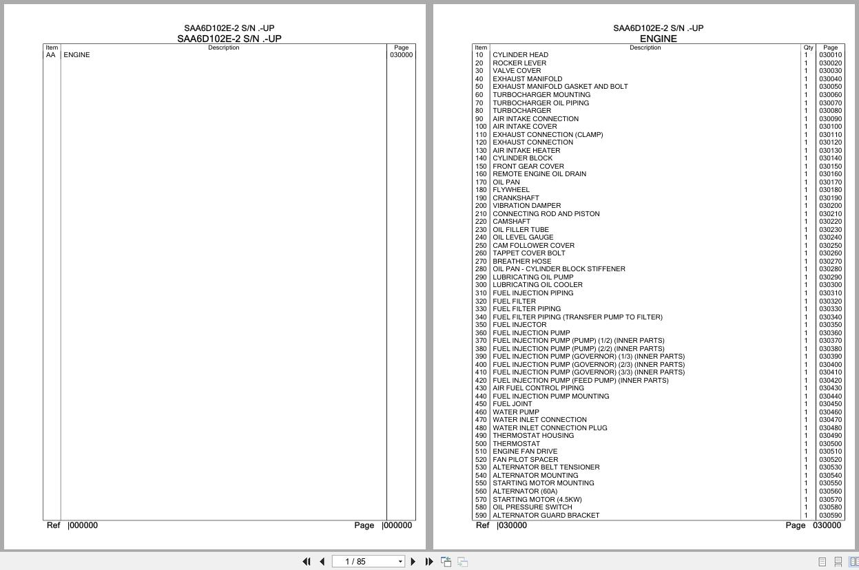 Komatsu Engine SAA6D102E 2 Parts Catalog (1)