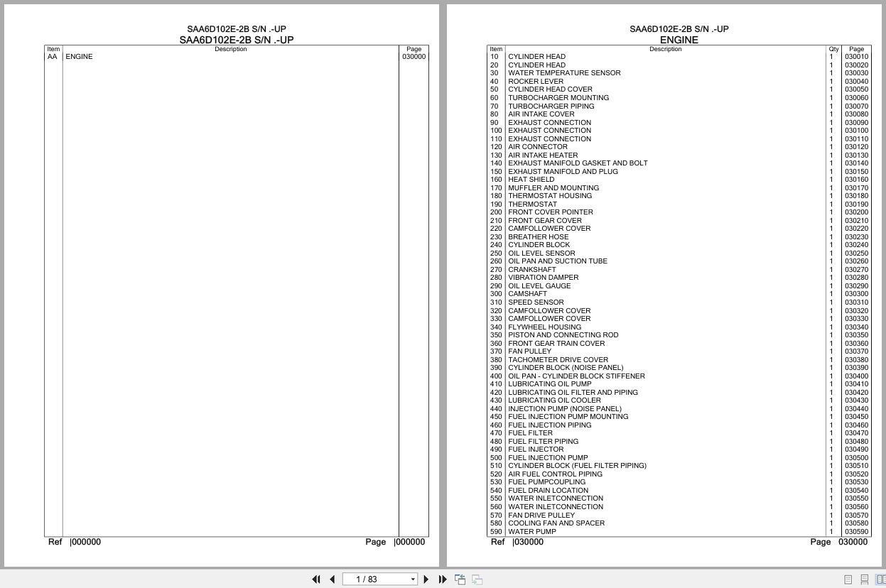 Komatsu Engine SAA6D102E 2B Parts Catalog (1)