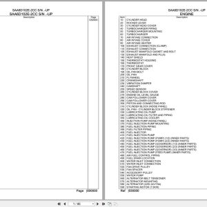Komatsu Engine SAA6D102E 2CC Parts Catalog (1)