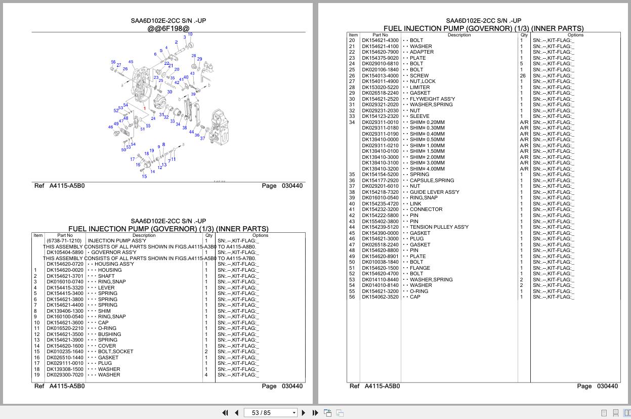 Komatsu Engine SAA6D102E 2CC Parts Catalog (2)