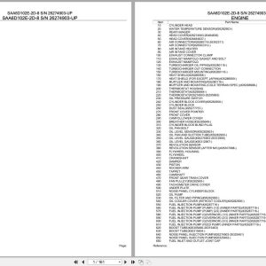 Komatsu Engine SAA6D102E 2D 8 26274903 UP Parts Catalog (1)