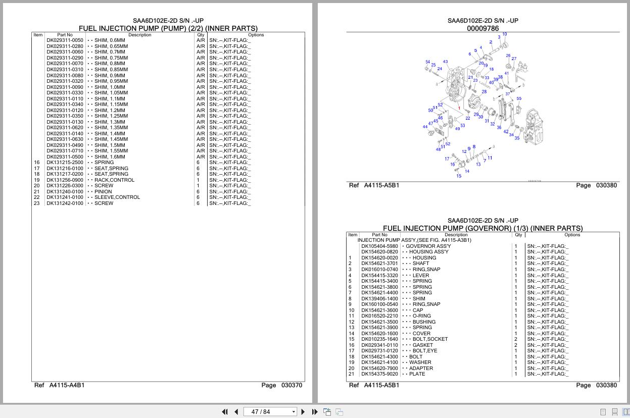 Komatsu Engine SAA6D102E 2D Parts Catalog (2)
