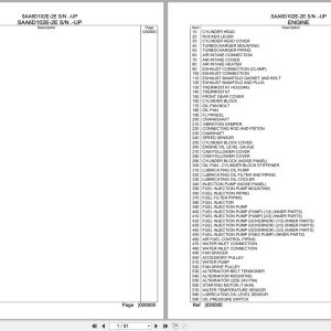 Komatsu Engine SAA6D102E 2E Parts Catalog (1)