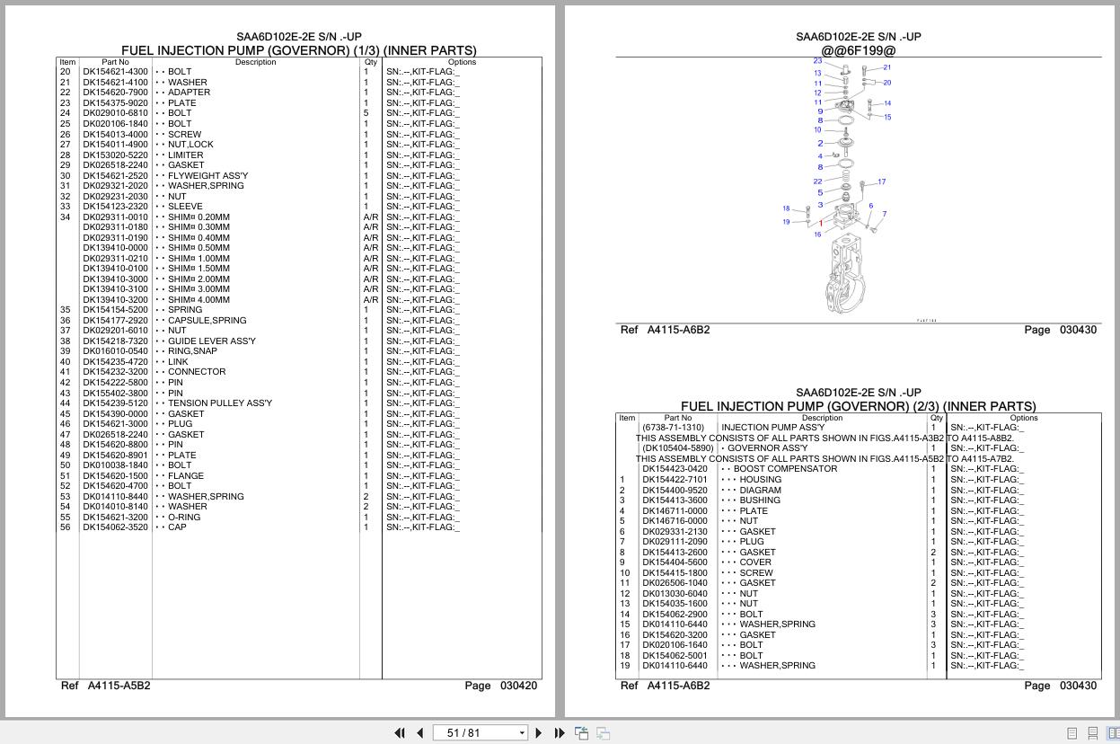 Komatsu Engine SAA6D102E 2E Parts Catalog (2)