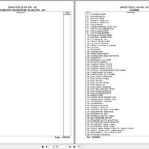 Komatsu Engine SAA6D102E 2L KA Parts Catalog (1)