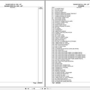 Komatsu Engine SAA6D102E 2LL Parts Catalog (1)