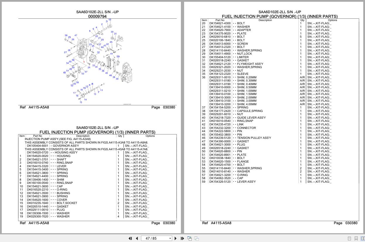 Komatsu Engine SAA6D102E 2LL Parts Catalog (2)
