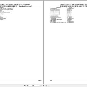Komatsu Engine SAA6D107E 1C 26500029 UP Parts Catalog (1)