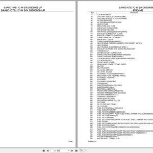 Komatsu Engine SAA6D107E 1C W 26500006 UP Parts Catalog (1)