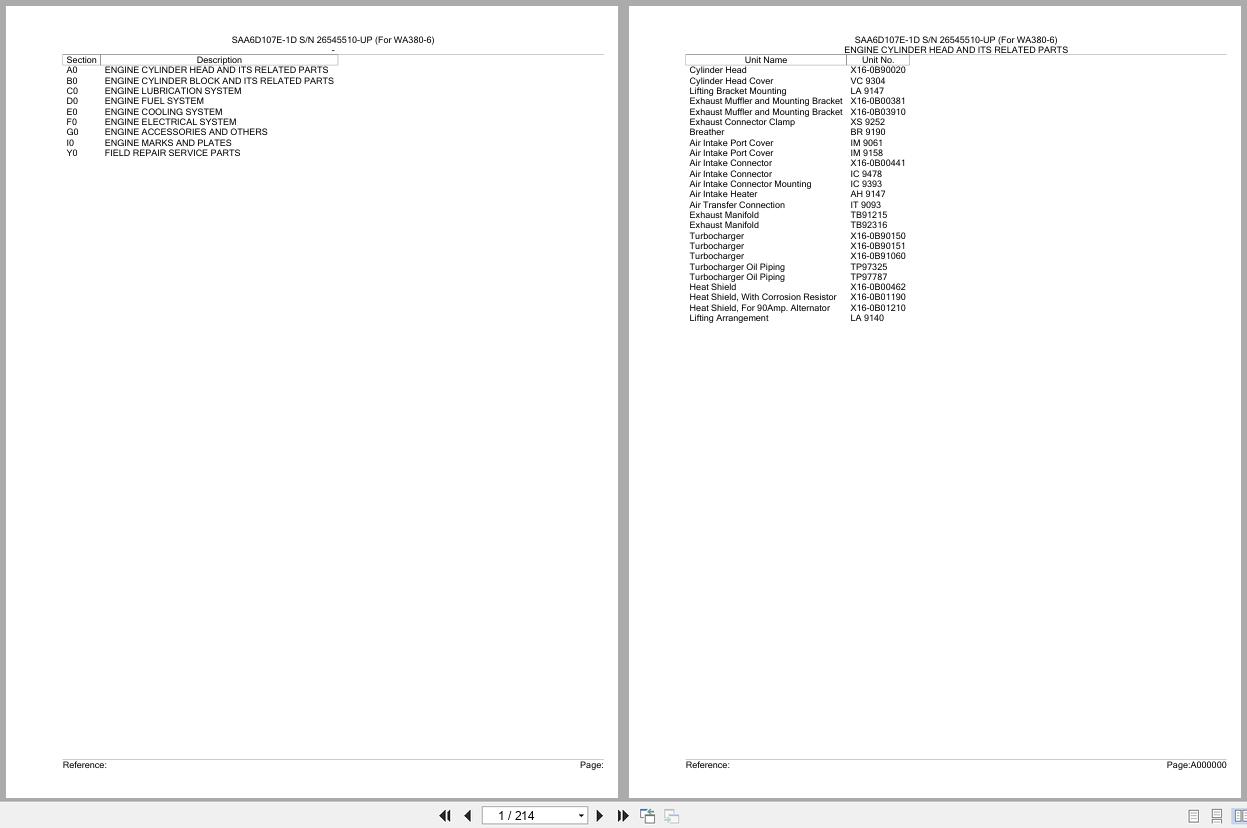 Komatsu Engine SAA6D107E 1D 26545510 UP Parts Catalog (1)