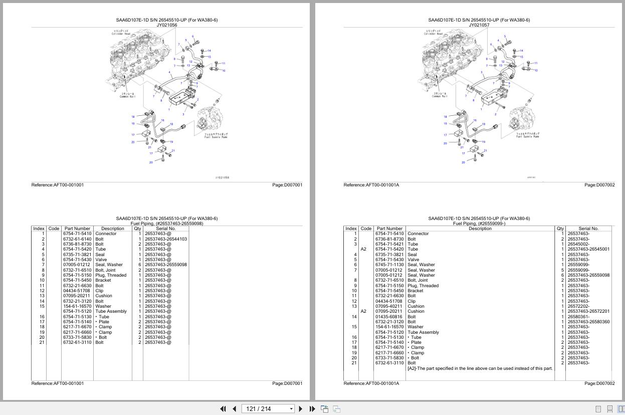 Komatsu Engine SAA6D107E 1D 26545510 UP Parts Catalog (2)