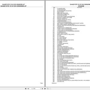 Komatsu Engine SAA6D107E 1E W 26500006 UP Parts Catalog (1)