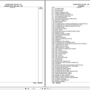 Komatsu Engine SAA6D107E 1EA Parts Catalog (1)