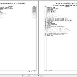 Komatsu Engine SAA6D107E 2 26600164 UP Parts Catalog (1)