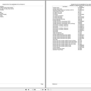 Komatsu Engine SAA6D107E 2F 26600890 UP Parts Catalog (1)