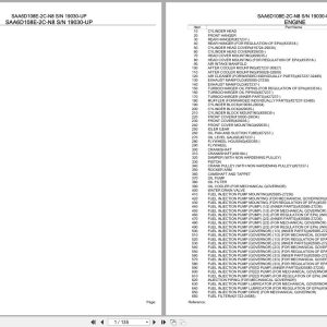 Komatsu Engine SAA6D108E 2C N8 19030 UP Parts Catalog (1)