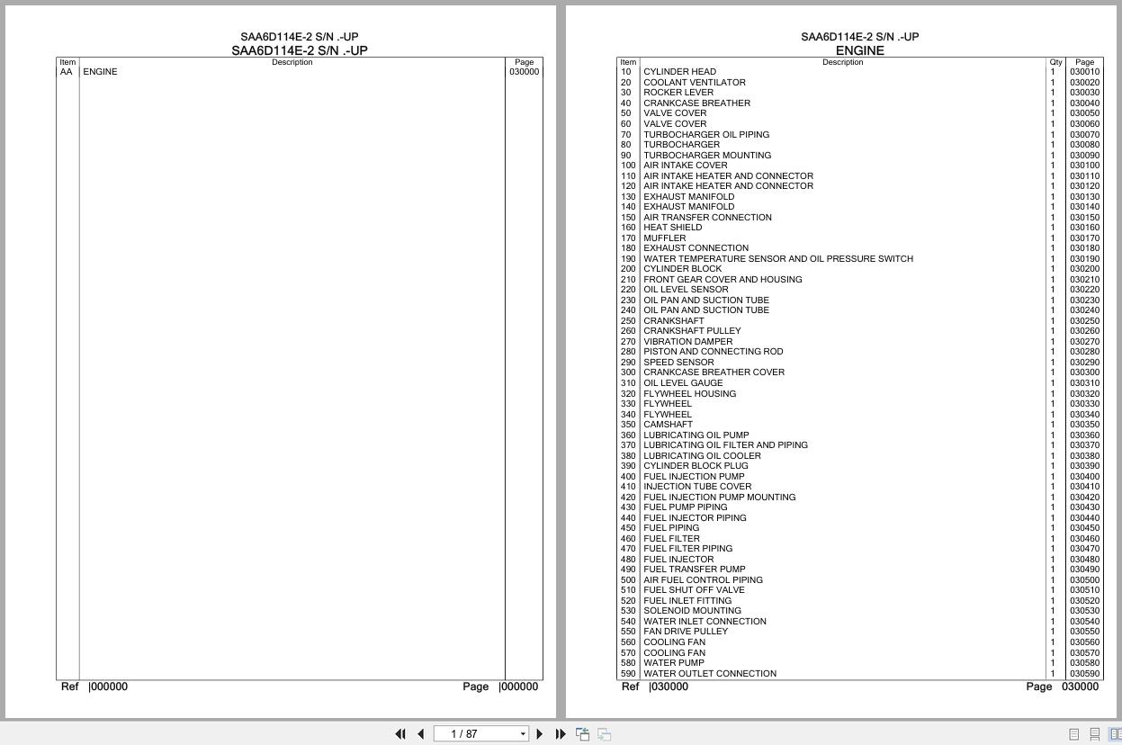 Komatsu Engine SAA6D114E 2 Parts Catalog (1)