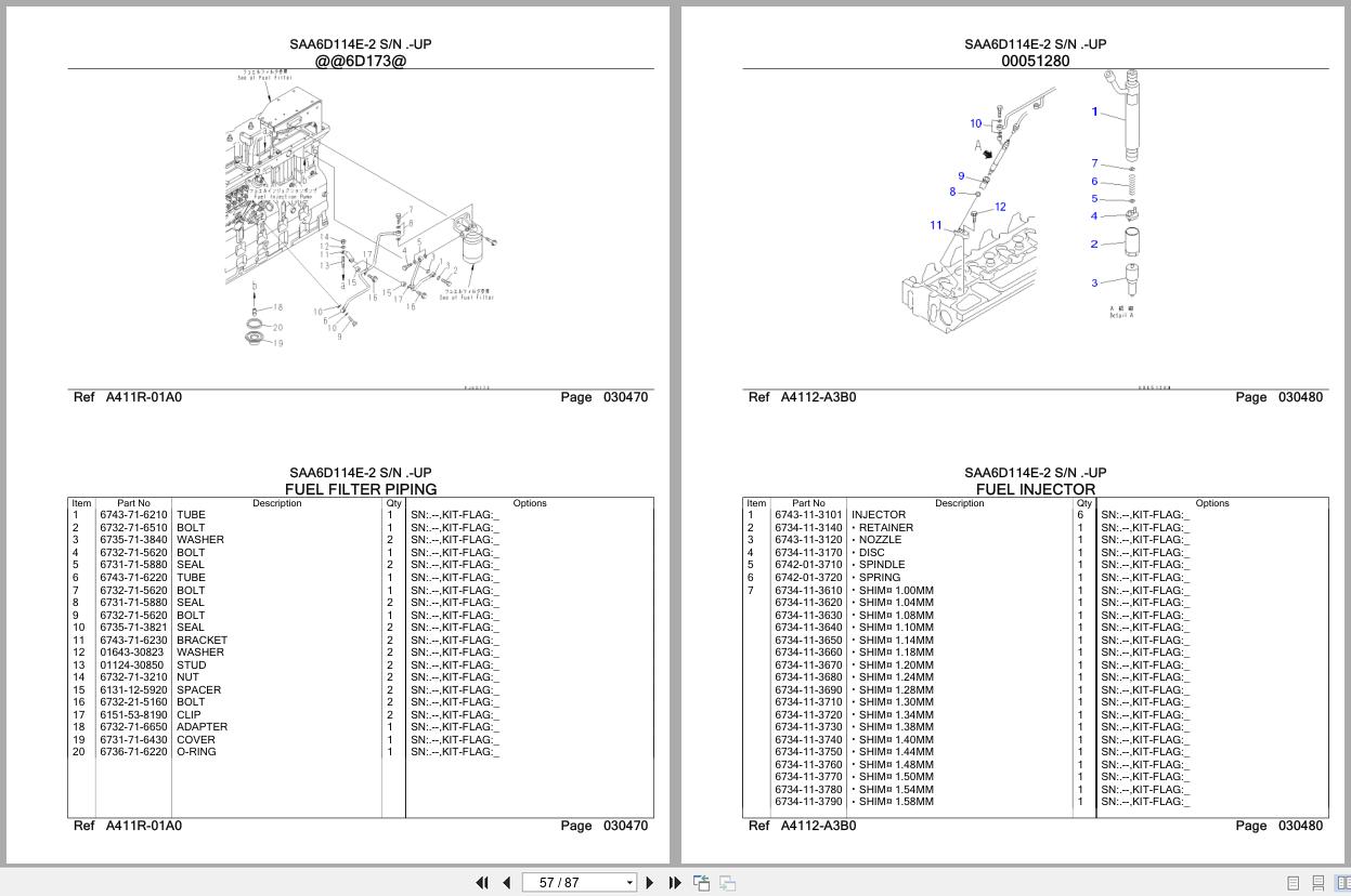 Komatsu Engine SAA6D114E 2 Parts Catalog (2)