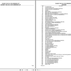 Komatsu Engine SAA6D114E 2A A 26800003 UP Parts Catalog (1)
