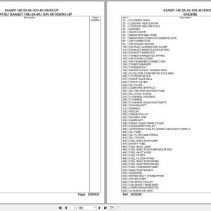 Komatsu Engine SAA6D114E 2A KU 46143493 UP Parts Catalog (1)