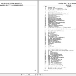 Komatsu Engine SAA6D114E 2AA VH 26800003 UP Parts Catalog (1)