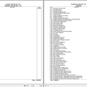 Komatsu Engine SAA6D114E 2B Parts Catalog (1)