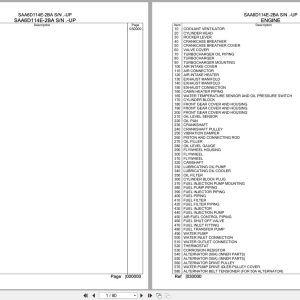Komatsu Engine SAA6D114E 2BA Parts Catalog (1)