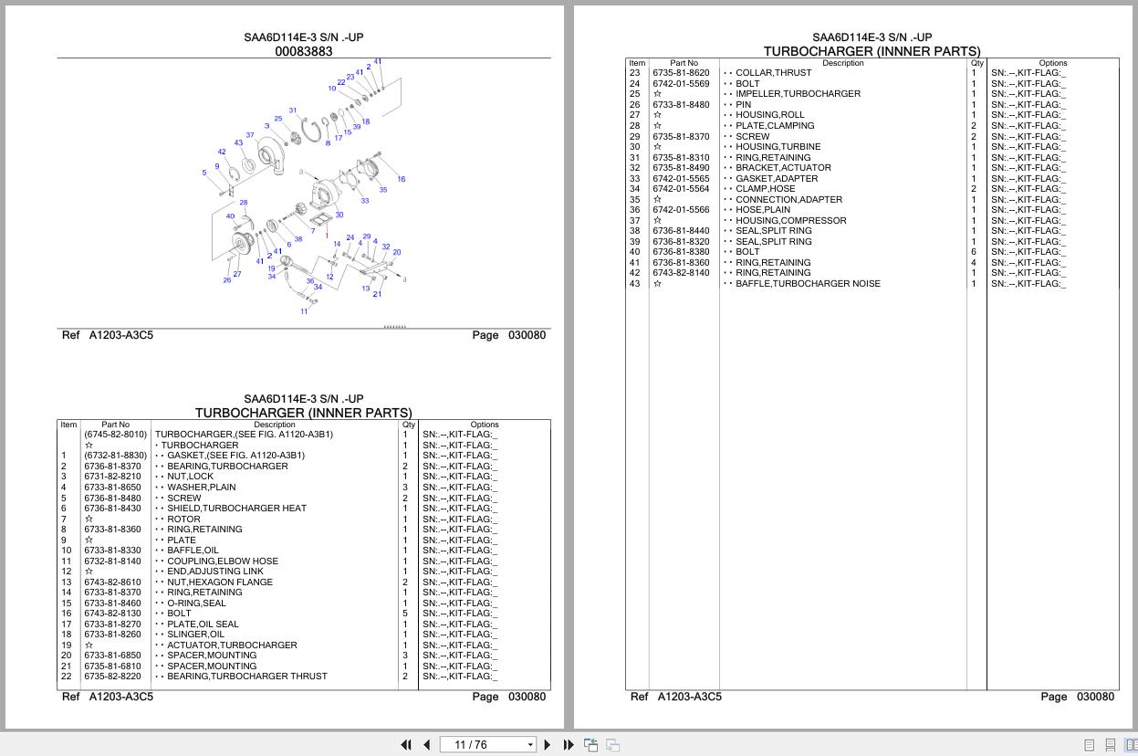 Komatsu Engine SAA6D114E 3 Parts Catalog (2)