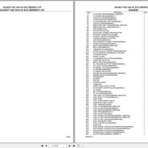 Komatsu Engine SAA6D114E 3AA W 26850001 UP Parts Catalog (1)
